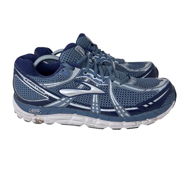 Brooks Addiction 11 Running Shoes Mens Size 13 Blue Mesh Logo Low Top Lace Up - Picture 1 of 9